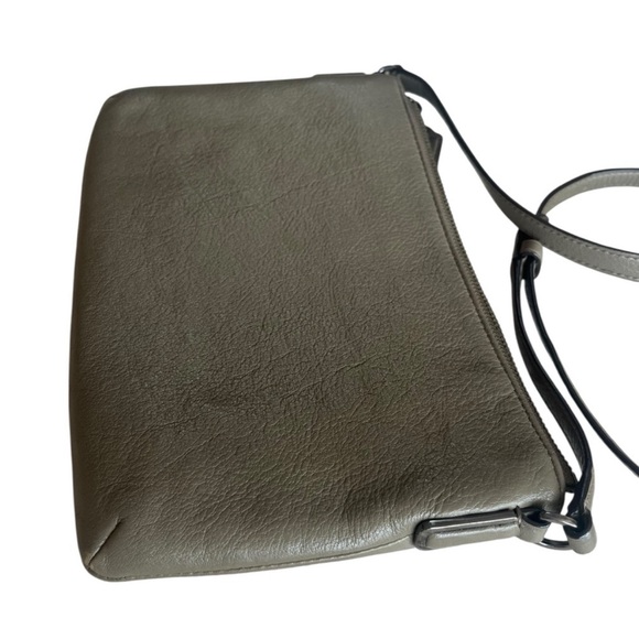 Coach Peyton East West Olive Green Pebble Leather Crossbody Bag - Picture 5 of 9